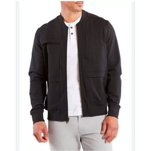 Public Rec Crosstown Performance Bomber Jacket Zip Athletic Stretch Black XL